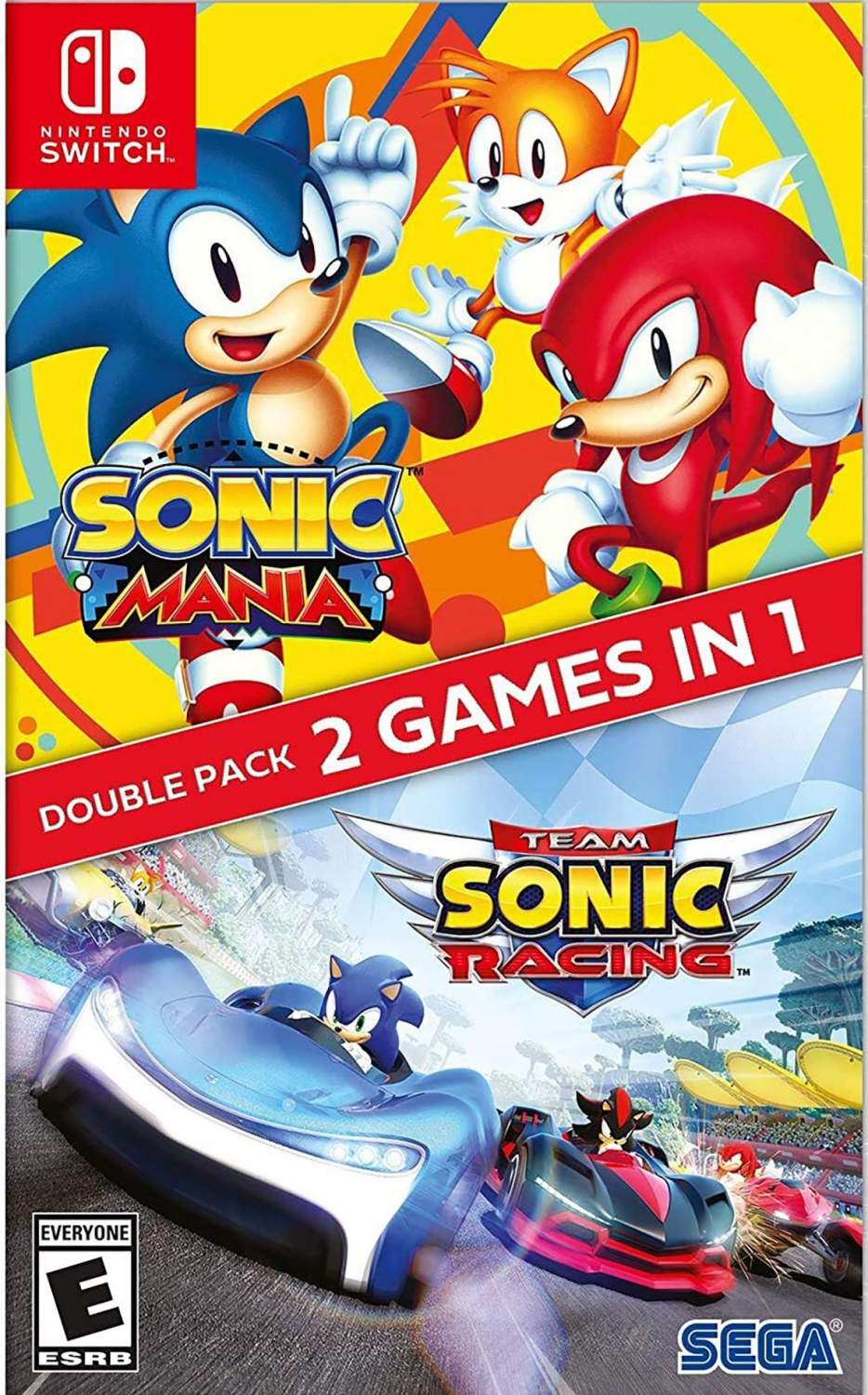 Игра Team Sonic Racing + Sonic Mania Double Pack Русская Версия (Switch),  купить в Москве, цены в интернет-магазинах на Мегамаркет