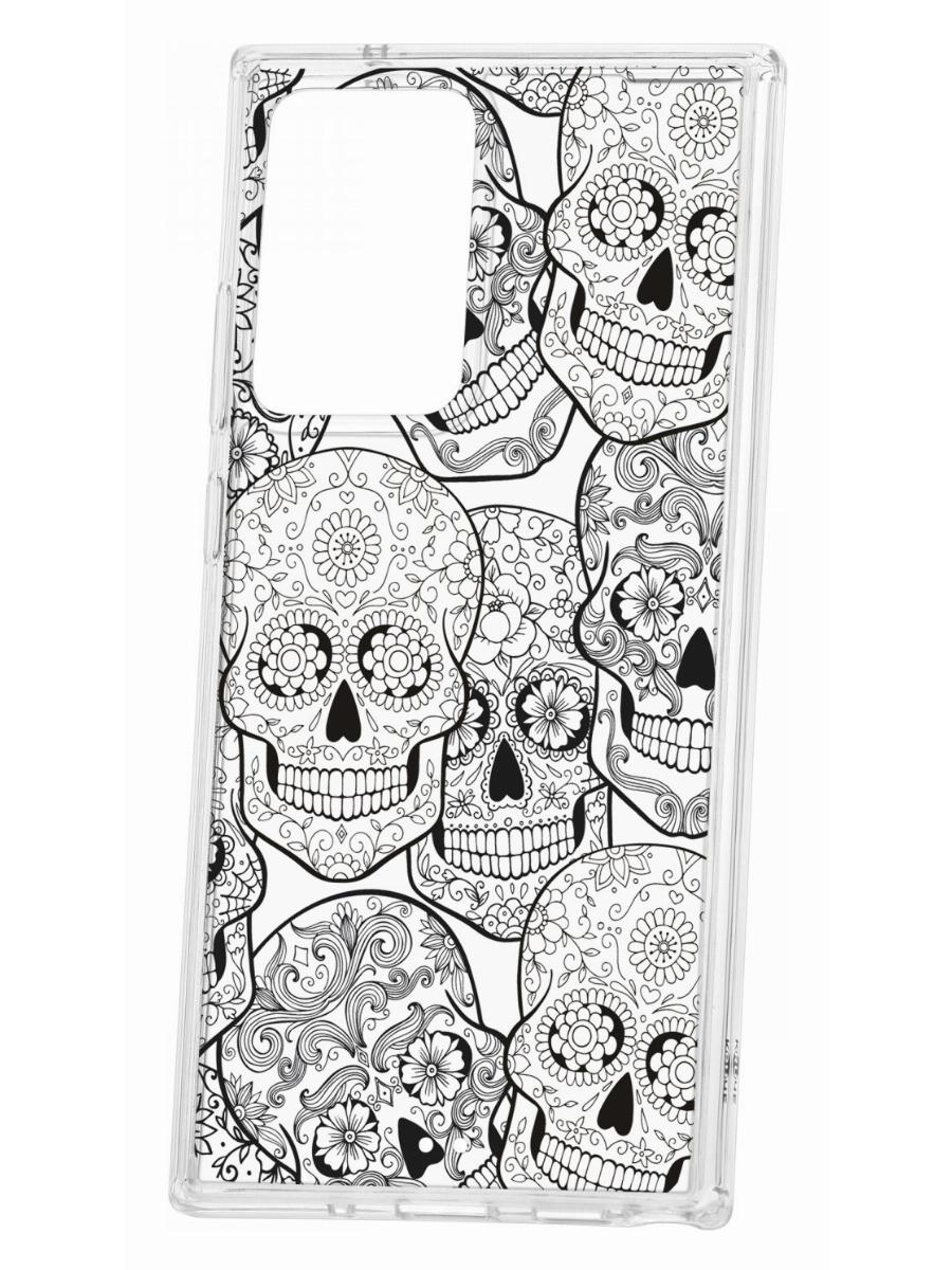 Чехол на Samsung Galaxy Note 20 Ultra Kruche Print Skull  Black,противоударный бампер – купить в Москве, цены в интернет-магазинах на  Мегамаркет