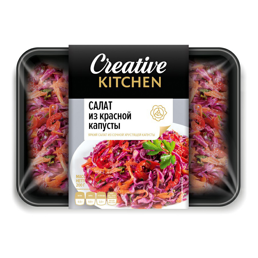 Купить салат Creative Kitchen из красной капусты 200 г, цены на Мегамаркет  | Артикул: 100029566724