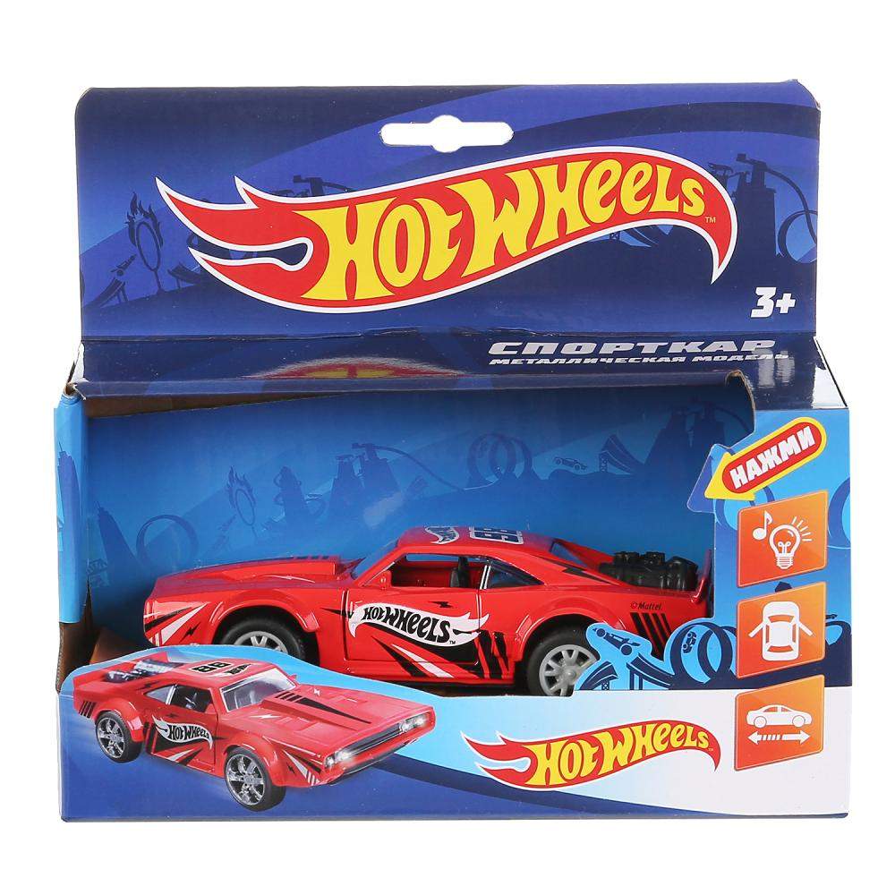 Купить машина Технопарк свет-звук hot wheels спорткар 12см, цены на  Мегамаркет