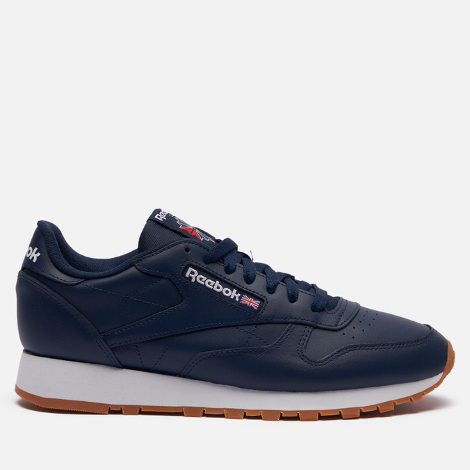 Кроссовки Reebok Classic Leather синие 40.5 EU - купить в Москве, цены на  СберМегаМаркет