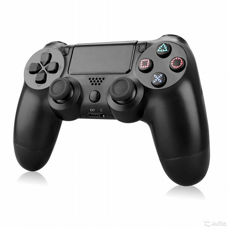 Беспроводной геймпад Wireless Controller+EDR для Sony PlayStation 4 черный  (Не оригинал), купить в Москве, цены в интернет-магазинах на Мегамаркет