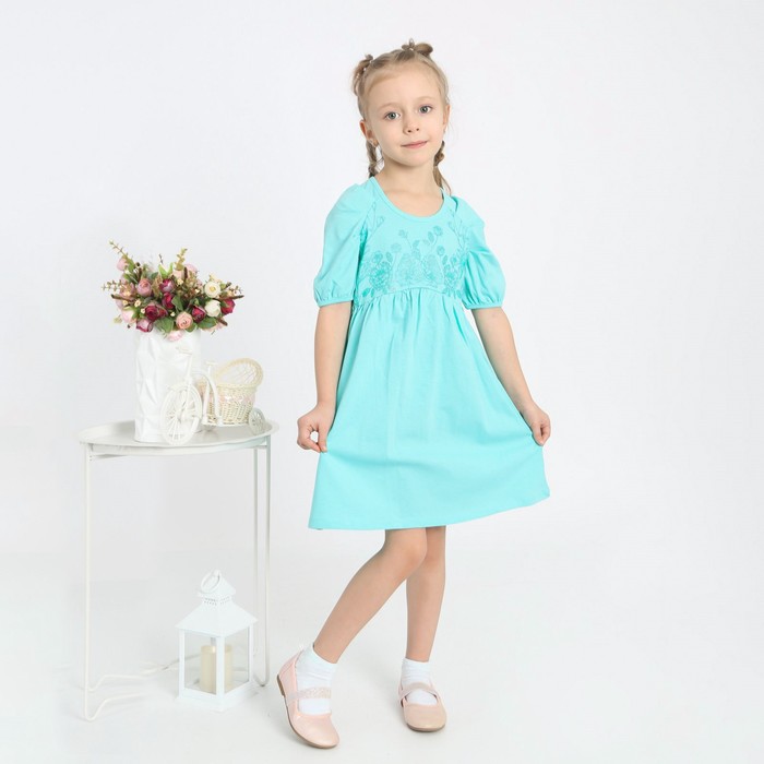 Платье для девочек, рост 110 см, цвет мультиколор