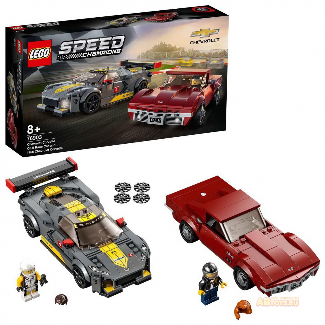 Отзывы о конструктор LEGO Speed Champions 76903 Chevrolet Corvette C8.R and  1968 Chevrolet Corvette - отзывы покупателей на Мегамаркет | конструкторы  LEGO 76903 - 100028627863