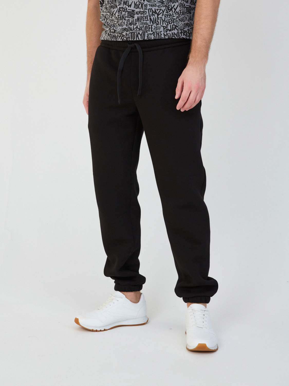 Спортивные брюки мужские Jonquil 104Б06 черные 3XL - купить в Москве, ценына Мегамаркет