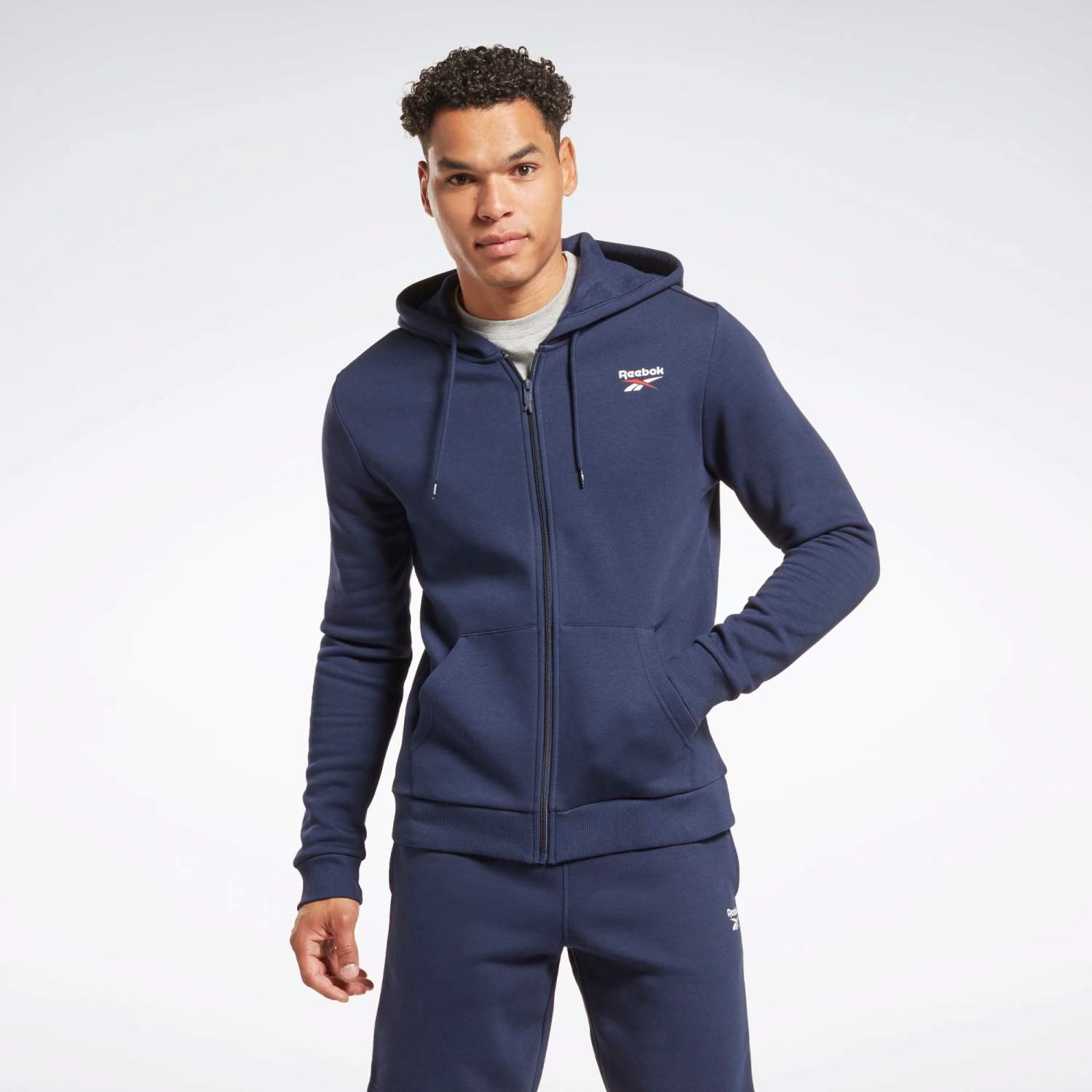 Reebok full zip hoodie sale