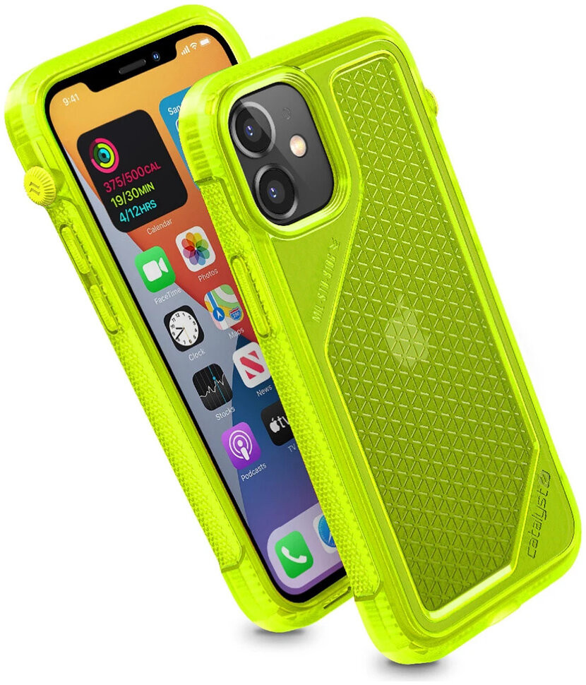 Чехол Catalyst Vibe Case для iPhone 12 mini Yellow Neon CATVIBE12YELS,  купить в Москве, цены в интернет-магазинах на Мегамаркет