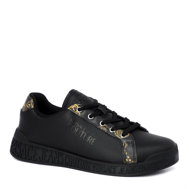 Кеды женские Versace Jeans Couture 71VA3SP1 черные 36 EU - купить в Москве,цены на Мегамаркет