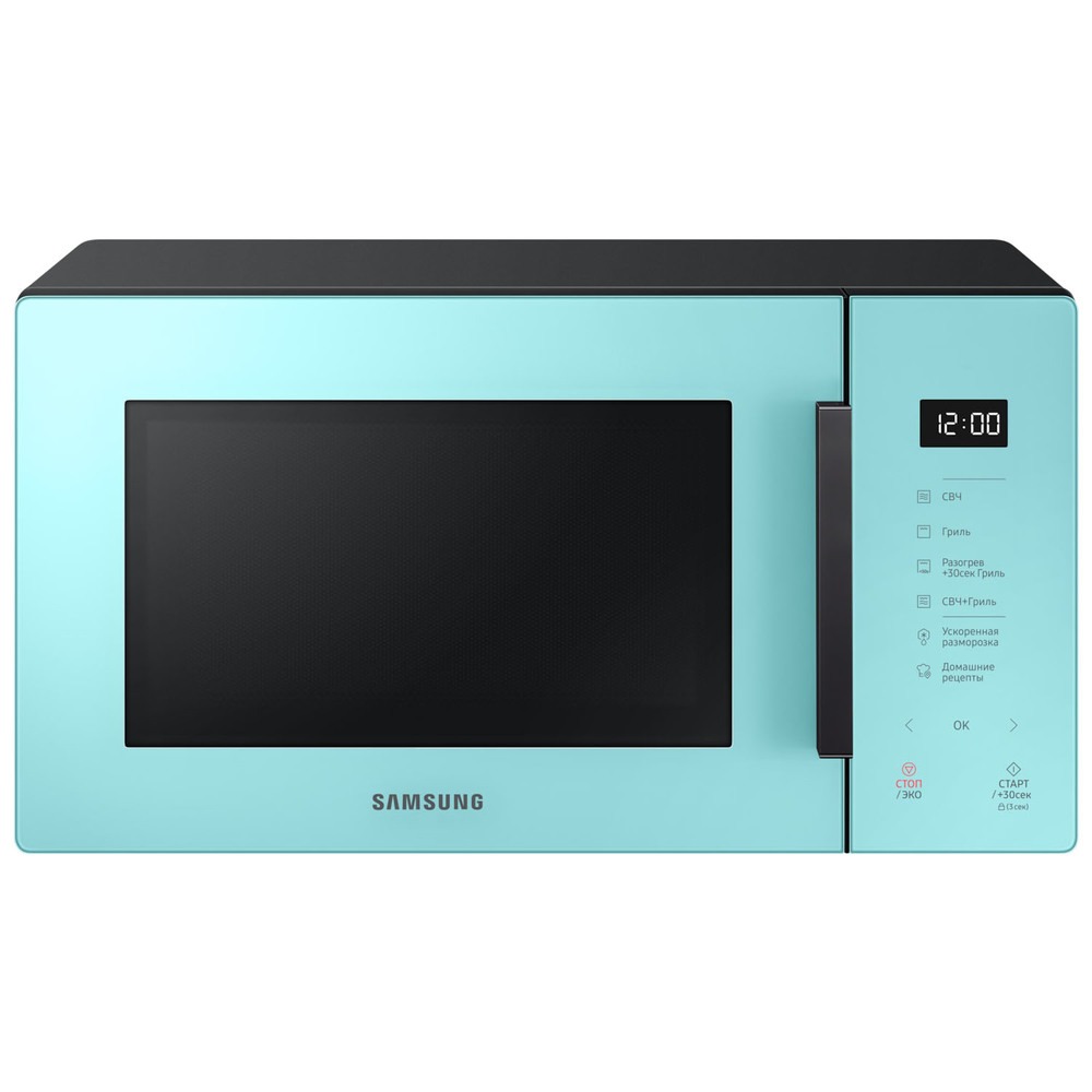 Микроволновая печь с грилем Samsung MG23T5018AN Turquoise голубой - отзывы  покупателей на маркетплейсе Мегамаркет | Артикул: 100026631563