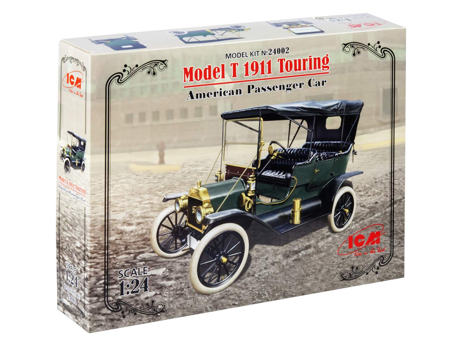 Купить сборная модель ICM 1/24 Американский пассажирский автомобиль Model T  1911 Touring 24002, цены на Мегамаркет | Артикул: 600004585859