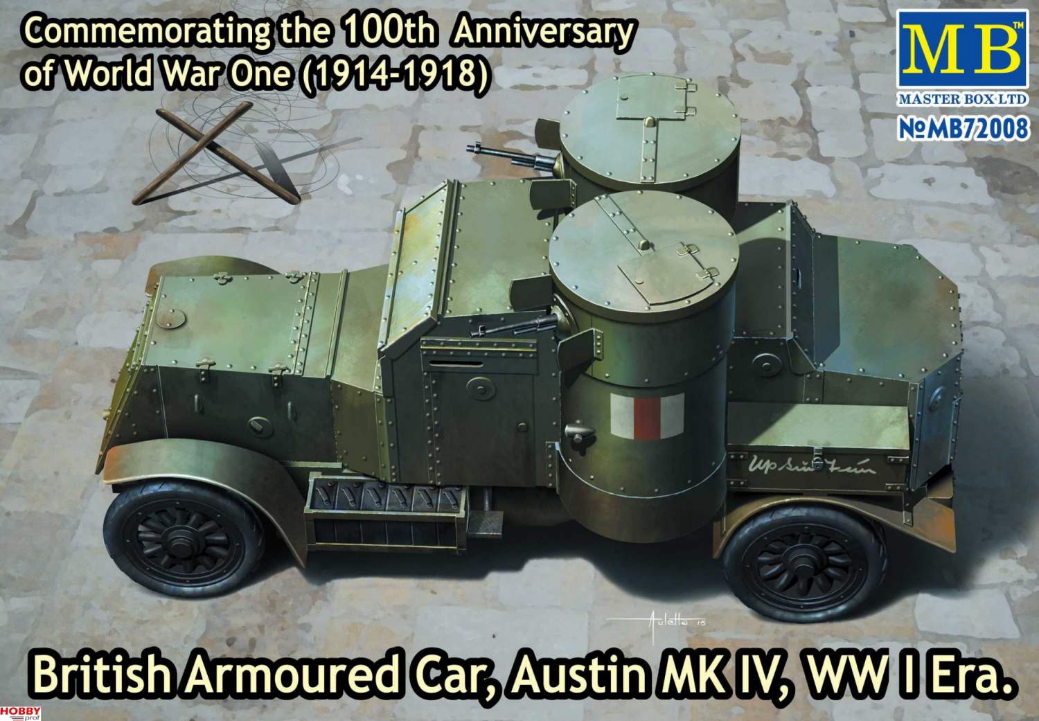 Купить сборная модель MasterBox 1/72 Британский бронеавтомобиль 1МВ Austin  Mk.IV 72008, цены на Мегамаркет | Артикул: 600004955691