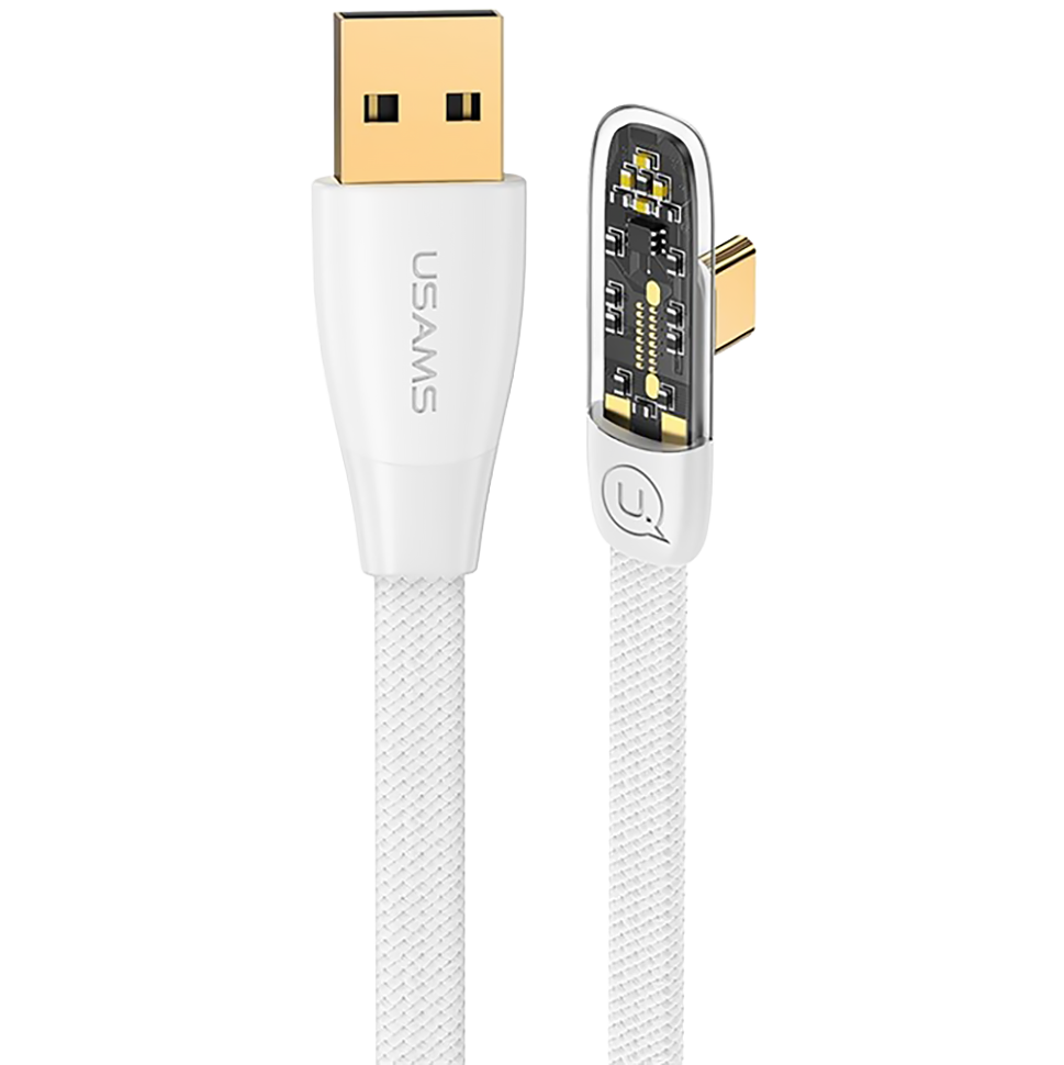 Кабель USB - Type-C Usams US-SJ585 1.2 м белый, купить в Москве, цены в  интернет-магазинах на Мегамаркет