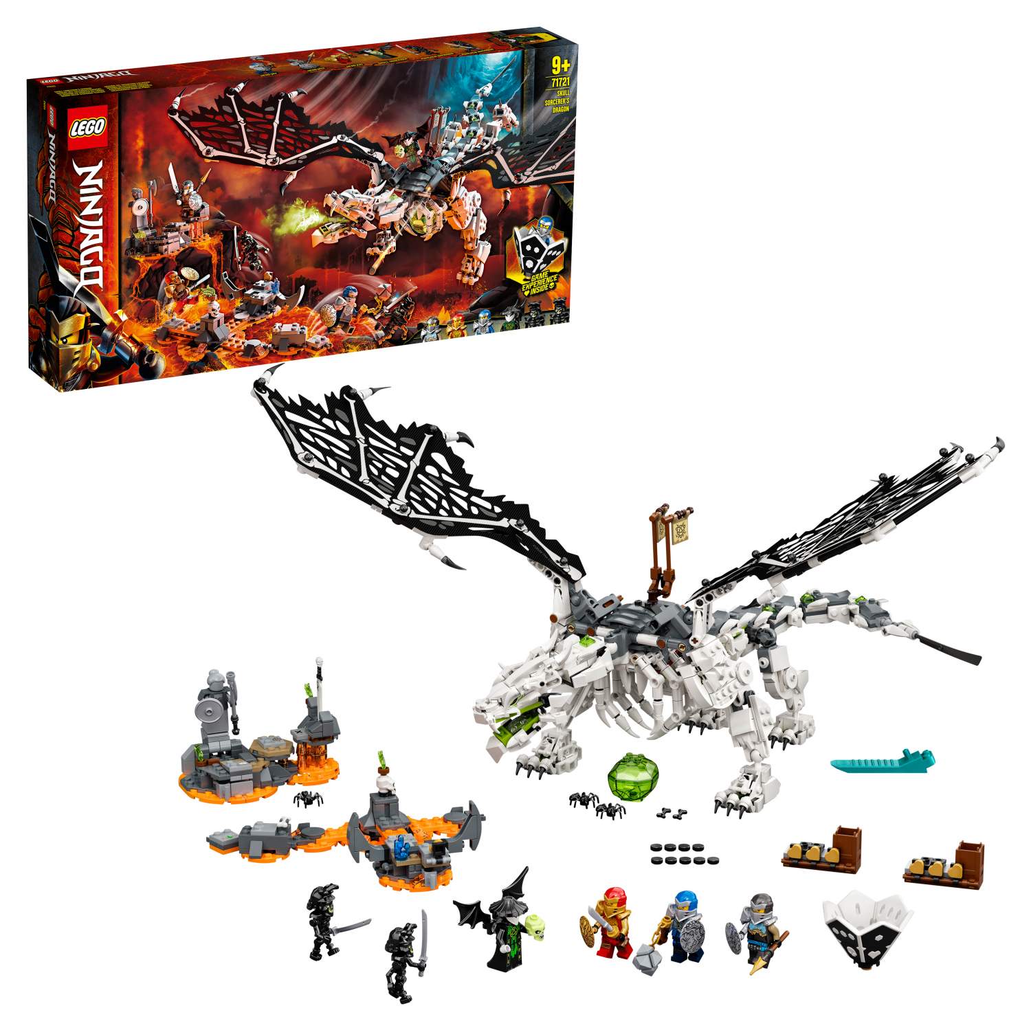 Отзывы о конструктор LEGO NINJAGO 71721 Дракон чародея-скелета - отзывы  покупателей на Мегамаркет | конструкторы LEGO 71721 - 100026632081