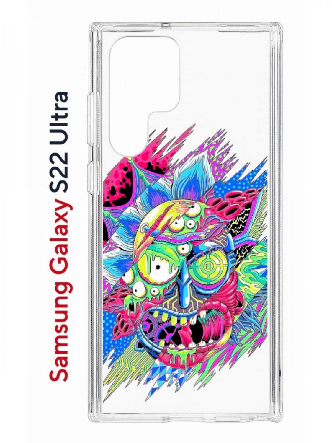 Чехол на Samsung S22 Ultra Kruche Print Многоликий Рик,противоударный  бампер с принтом, купить в Москве, цены в интернет-магазинах на Мегамаркет