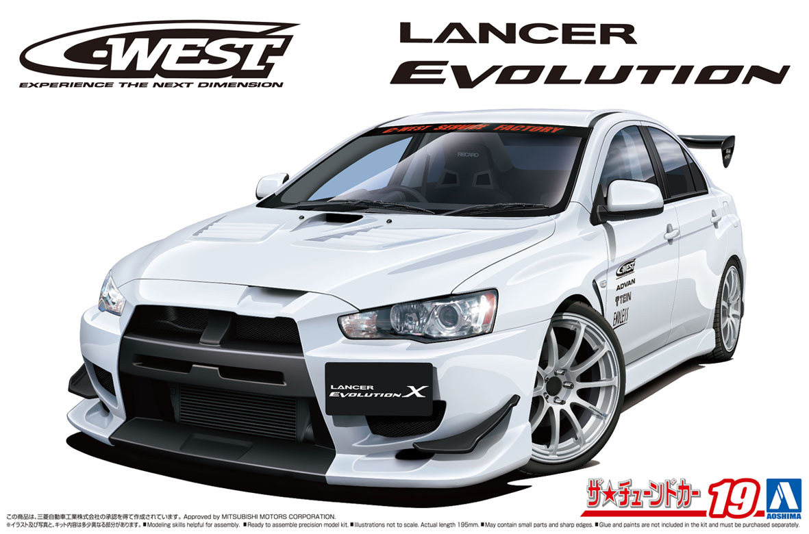 Купить сборная модель Aoshima 1/24 Сборная модель Mitsubishi Lancer  Evolution X C-West 05897, цены на Мегамаркет | Артикул: 600004748595