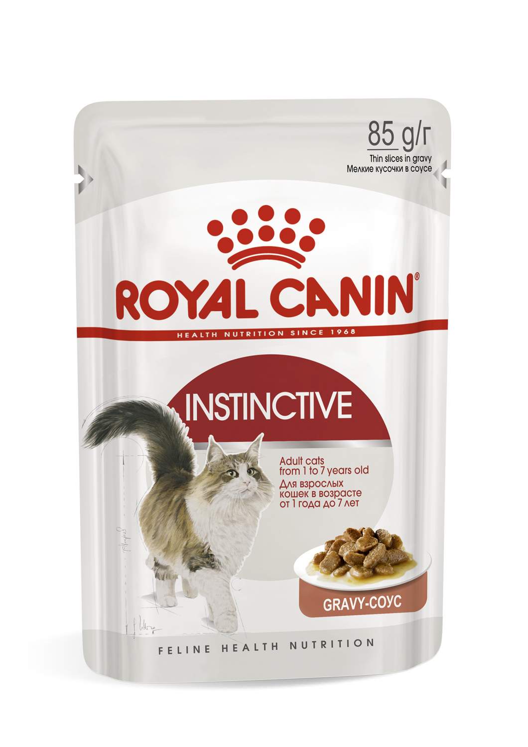 Влажный корм для кошек Royal Canin Instinctive, в соусе 24шт по 85 г -  отзывы покупателей на маркетплейсе Мегамаркет | Артикул товара:100026632193