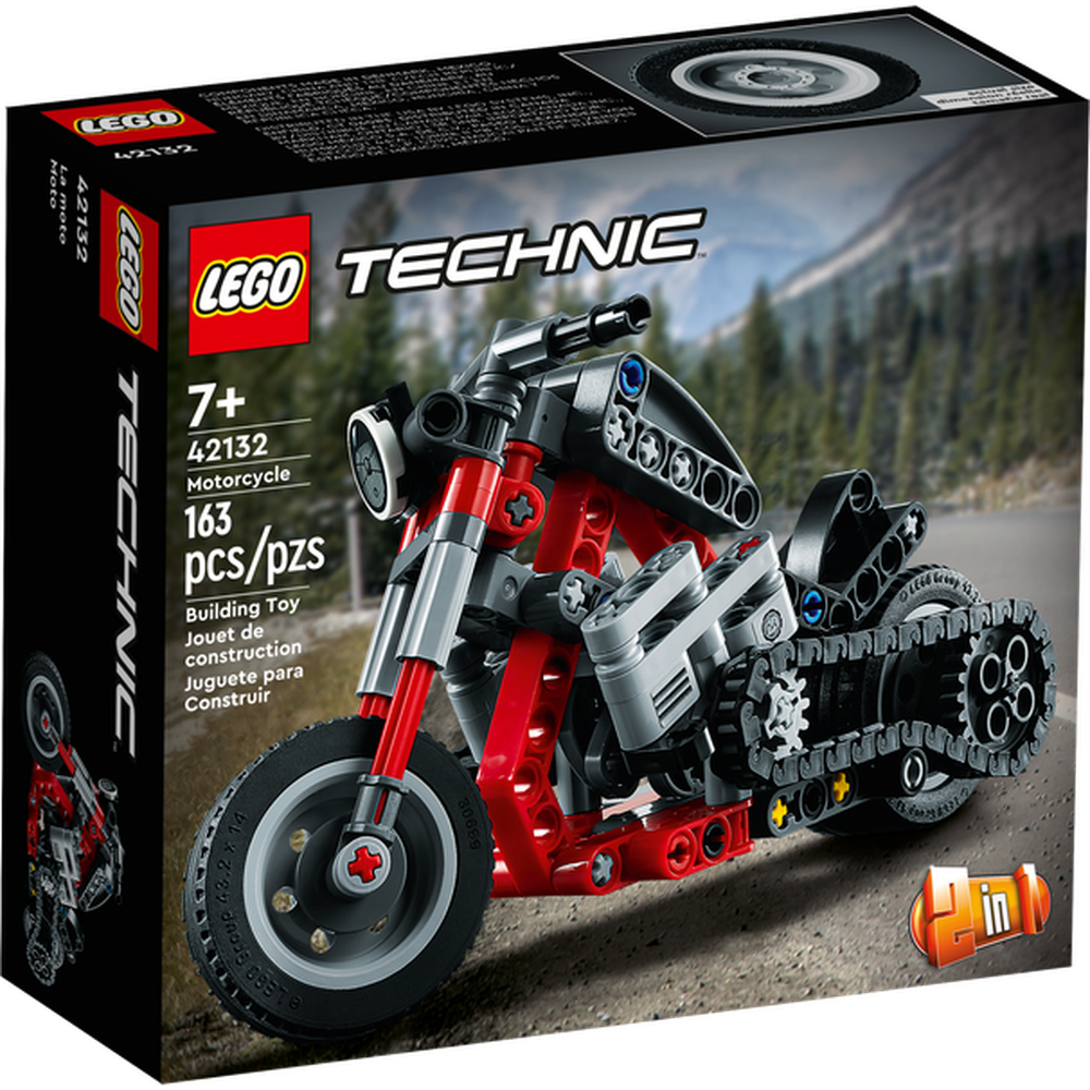 Купить конструктор LEGO Technic Мотоцикл 42132, цены на Мегамаркет |  Артикул: 600005503415