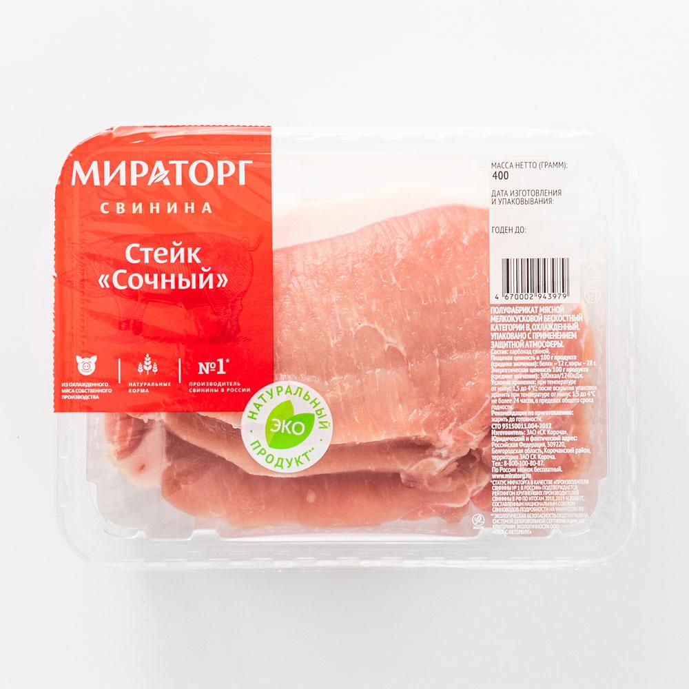Стейк из свинины на сковороде: сочное мясо для сытного ужина - На Кухне