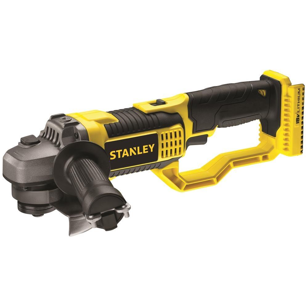 Аккумуляторная угловая шлифовальная машина STANLEY STSC1840, 18В, 125 мм,  без АКБ и ЗУ купить в интернет-магазине, цены на Мегамаркет