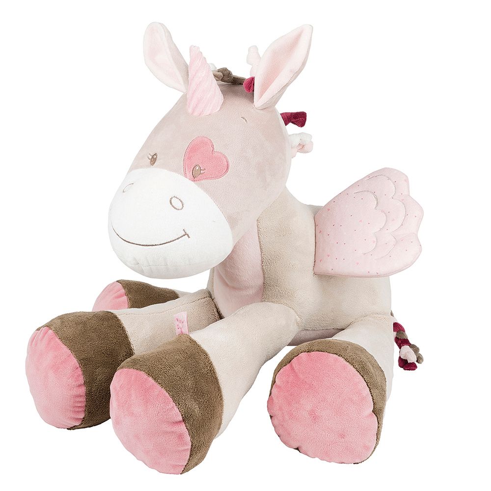 Игрушка мягкая Nattou Soft toy (Наттоу Софт Той) Nina, Jade & Lili Единорог  75 см 987035 – купить в Москве, цены в интернет-магазинах на Мегамаркет