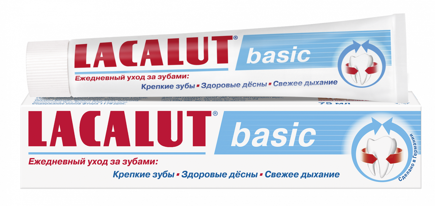 Зубная паста LACALUT basic 75 мл - отзывы покупателей на Мегамаркет |  зубные пасты 666132