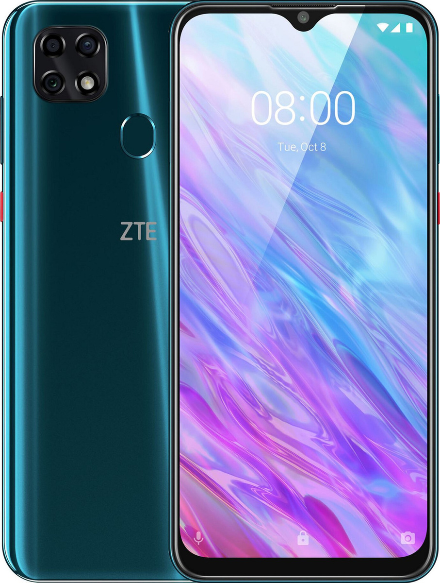 Смартфон ZTE Blade 20 Smart Dark Emerald - характеристики и описание на  Мегамаркет | 100026391275