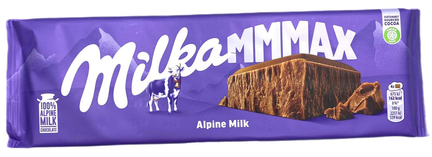 Купить шоколад молочный Milka Alpine Milk MAX Альпийское молоко, 270г, цены  на Мегамаркет | Артикул: 600010925627