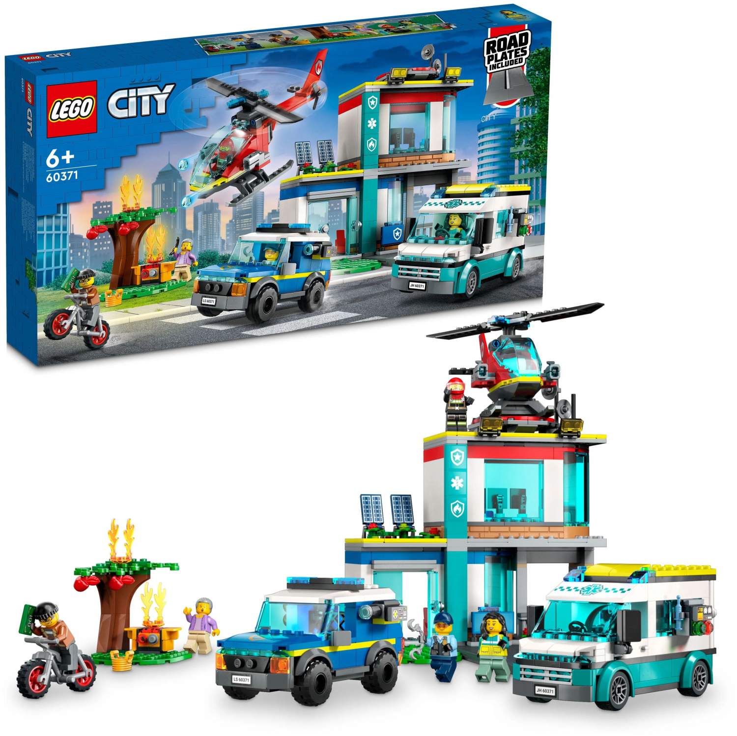 Отзывы о конструктор LEGO City Штаб-квартира аварийных транспортных  средств, 706 деталей, 60371 - отзывы покупателей на Мегамаркет |  конструкторы LEGO 60371 - 600010925871