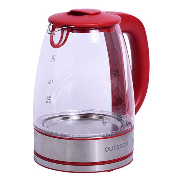 farberware electric glass kettle red