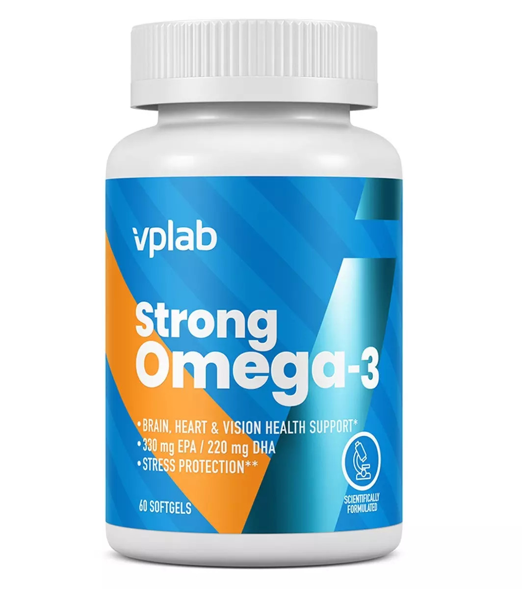 Рыбий жир омега-3 VP Lab Strong Omega 3 капсулы 60 шт. - отзывы покупателей  на Мегамаркет | 600004225826