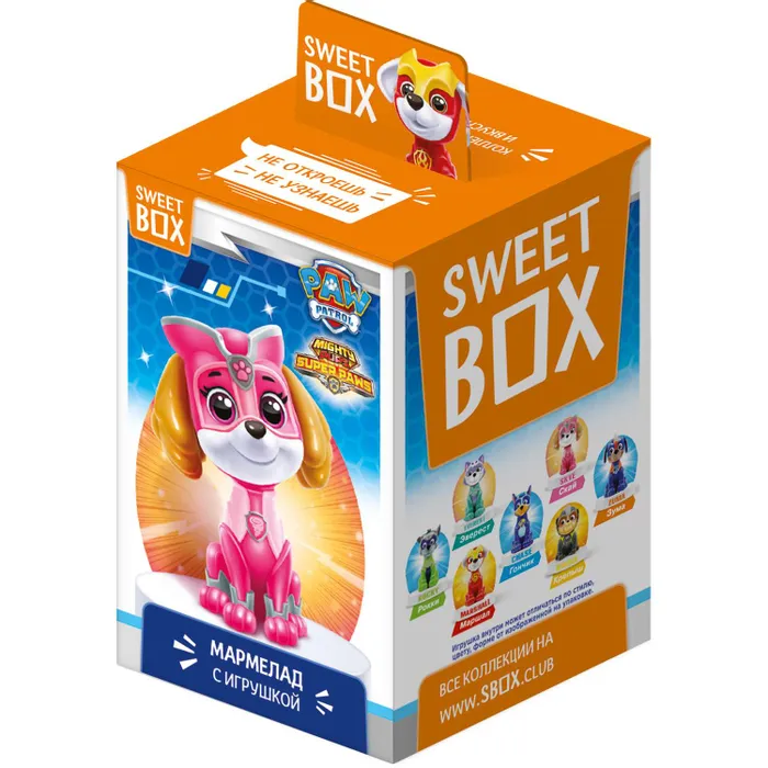 Мармелад Sweet box Paw Patrol с коллекционной игрушкой, 10 г