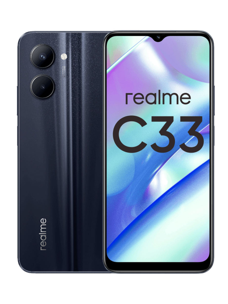 Смартфон Realme C33 2023 4/128Gb Night Sea, купить в Москве, цены в  интернет-магазинах на Мегамаркет