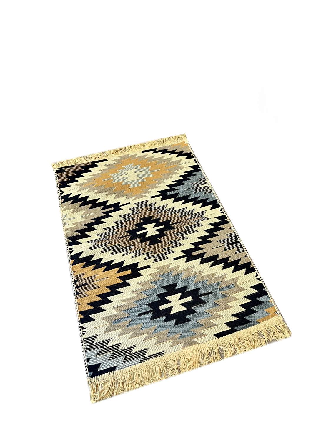 Купить ковер Carpets Inter Art QA9660 этнический 60х90 см двухсторонний  хлопок, цены в интернет-магазине на Мегамаркет | 600010268363