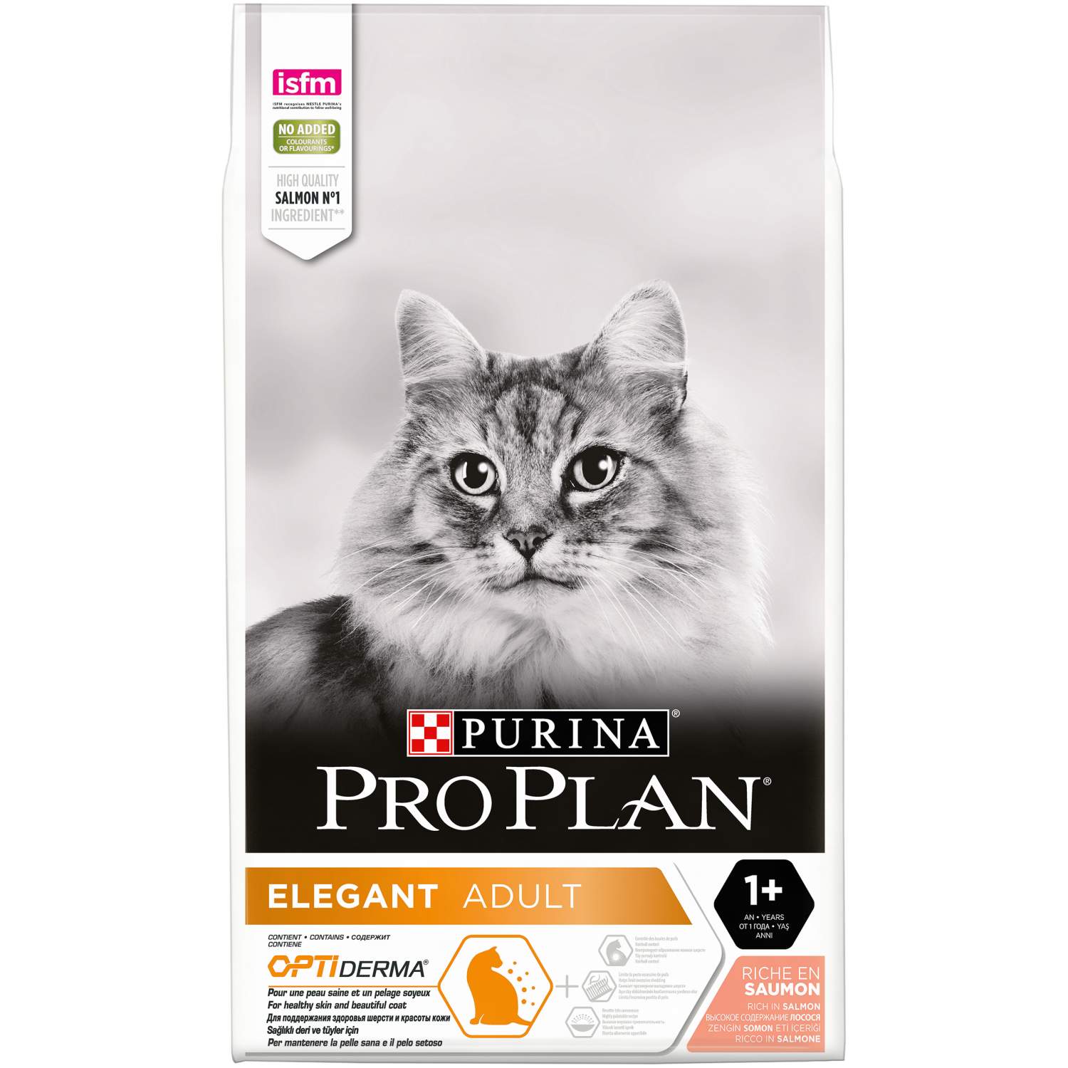 Сухой корм для кошек PRO PLAN Elegant Optiderma, лосось, 10кг - отзывы  покупателей на маркетплейсе Мегамаркет | Артикул товара:100024142570