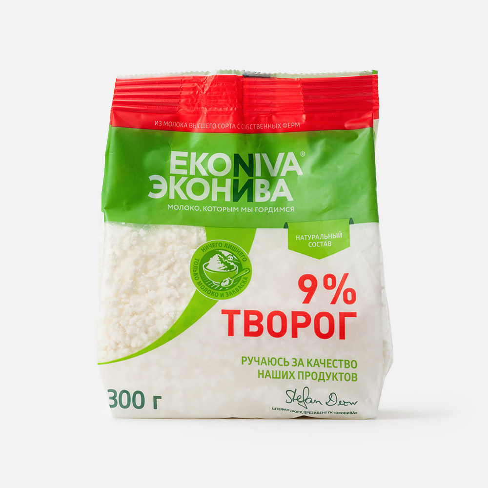 Купить творог ЭкоНива 9% 300 г, цены на Мегамаркет | Артикул: 100043883096