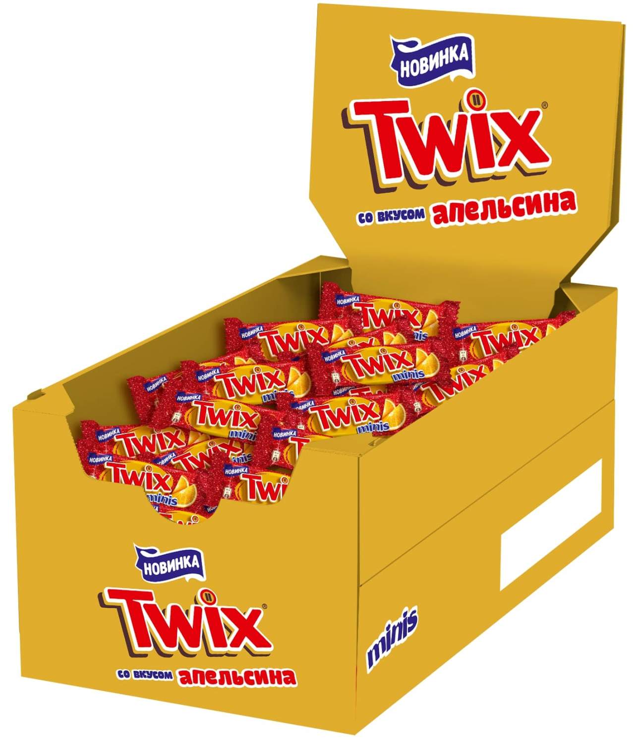 Купить twixMinis Апельсин, Лимитированные конфеты с печеньем, карамелью и  нотками апельсина,2.7кг, цены на Мегамаркет | Артикул: 600002466681