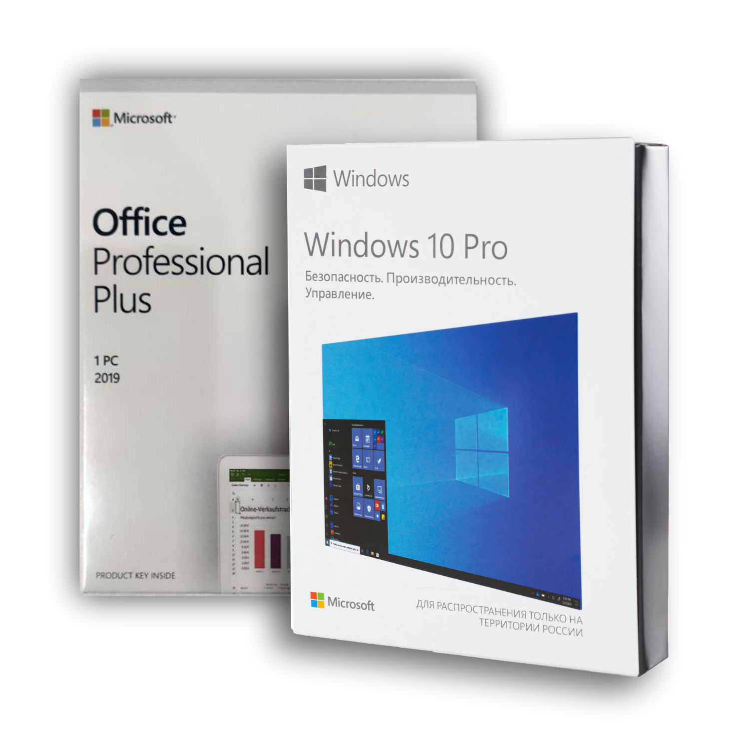 Microsoft Windows 10 Pro Box + Office 2019 Pro plus Box, купить в ...