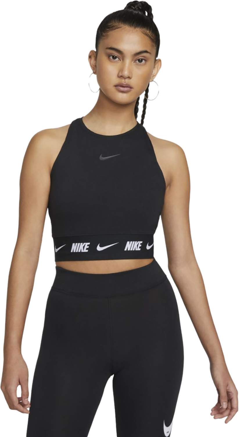 Женский топ Nike Pro Crop Top - Pink/Black AQ0065-850