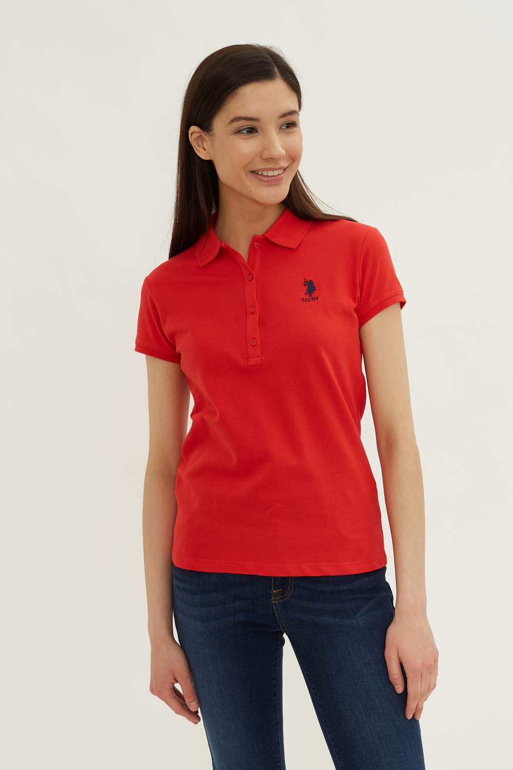 Футболка женская U.S. POLO Assn. G082SZ0110TPD01IY021-011 красная S -  купить в Москве, цены на Мегамаркет | 100031965734