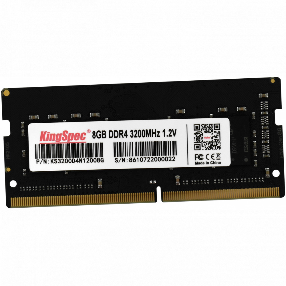 Оперативная память KingSpec 8Gb DDR4 3200MHz SO-DIMM (KS3200D4N12008G) -  отзывы покупателей на маркетплейсе Мегамаркет | Артикул: 100034565184