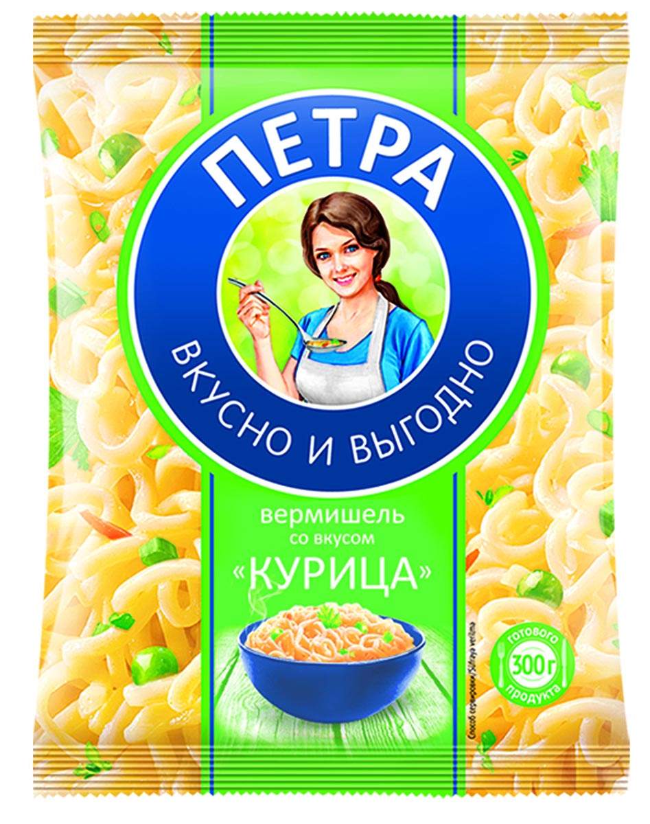 Вермишель Петра с куриным вкусом 50 г - отзывы покупателей на маркетплейсе  Мегамаркет | Артикул: 600001365514