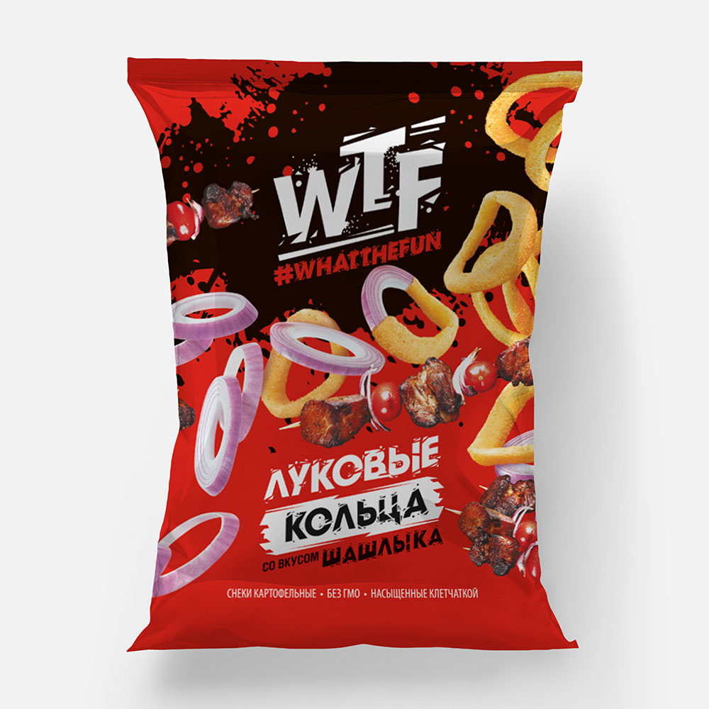 Кольца луковые WTF со вкусом шашлыка, 90 г - отзывы покупателей на  маркетплейсе Мегамаркет | Артикул: 100050954649