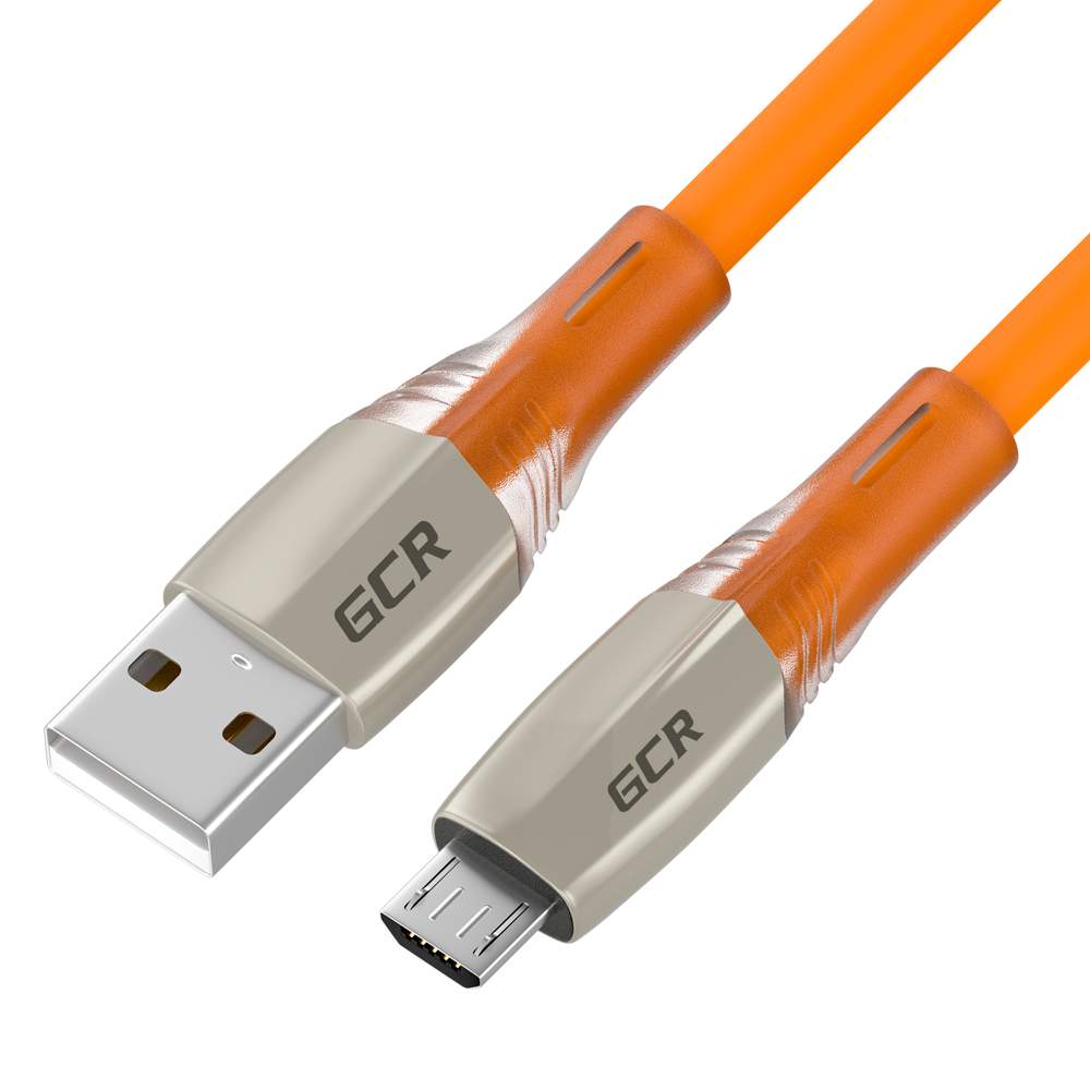 Кабель Micro Usb-B - Usb-A Gcr Gcr-Uaqc3 1.5м Оранжевый, купить в Москве,  цены в интернет-магазинах на Мегамаркет