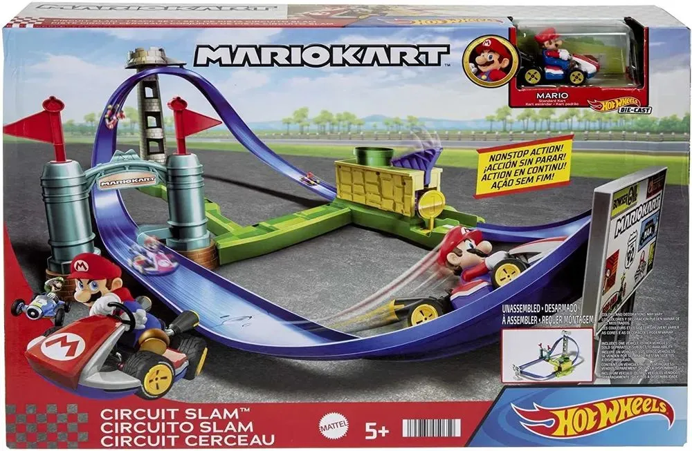 Hot Wheels Mario HGK59 Kart Sharp Turns Track HGK59