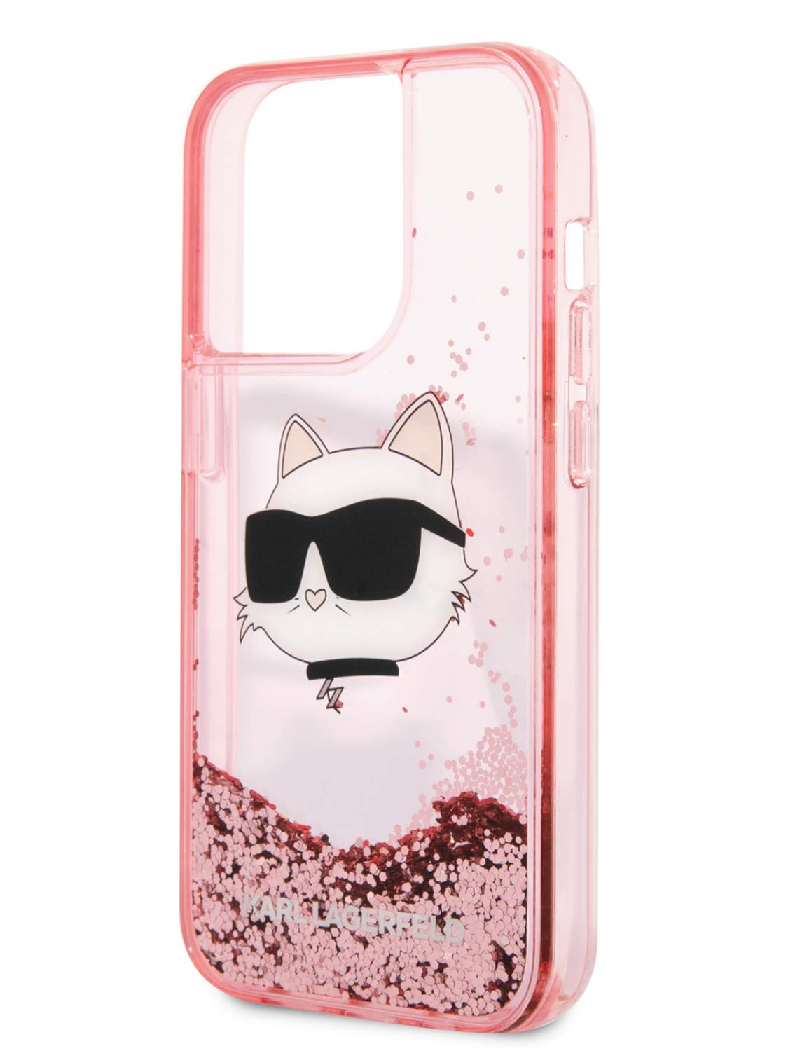 Чехол Karl Lagerfeld для iPhone 15 Pro Max двухслойный с блестками,  прозрачный/розовый – купить в Москве, цены в интернет-магазинах на  Мегамаркет