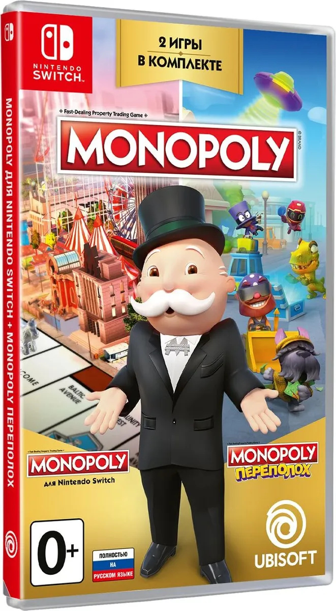 Игра Monopoly Переполох + Monopoly для Nintendo Switch - отзывы покупателей  на маркетплейсе Мегамаркет | Артикул: 100029989755