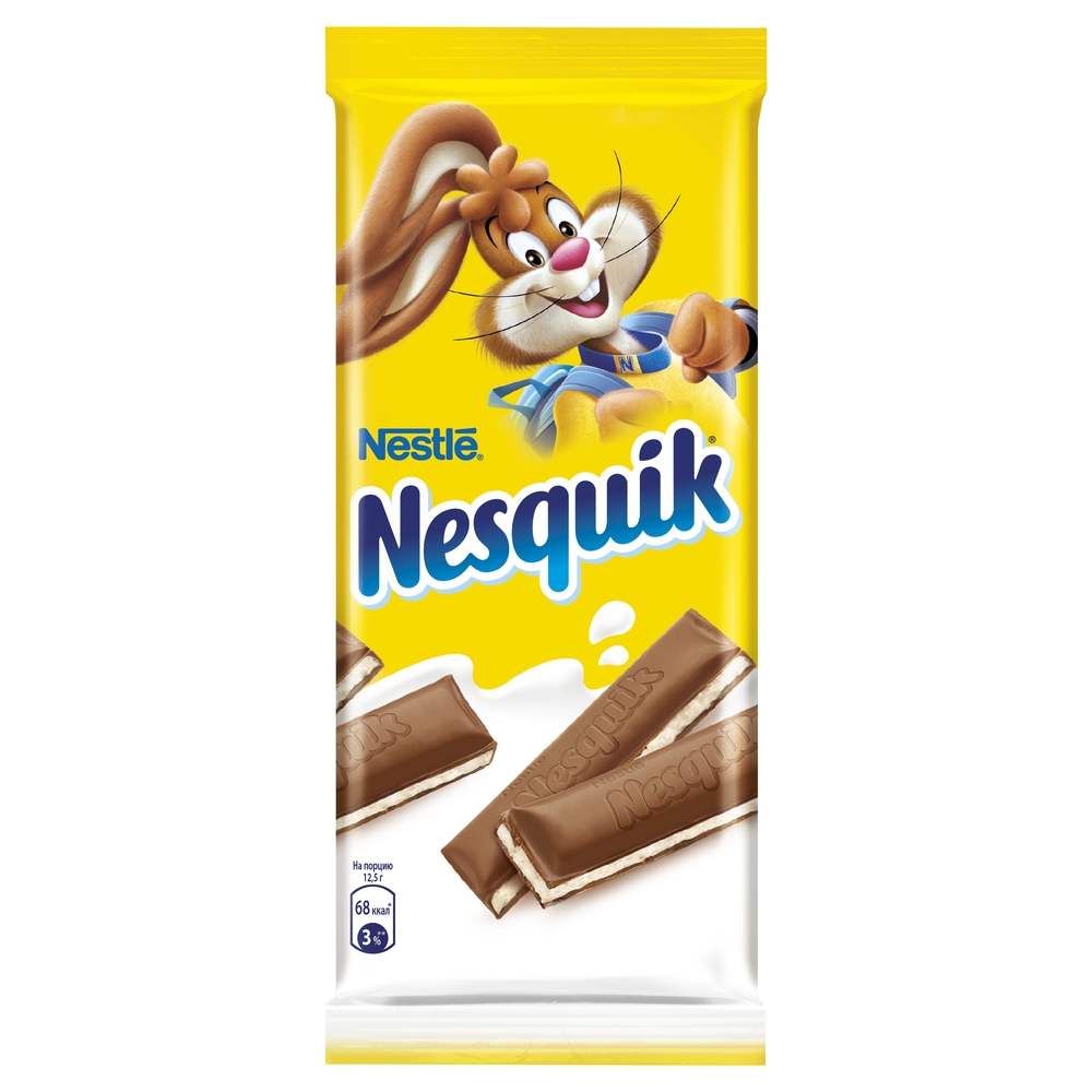 Шоколад молочный Nesquik с молочной начинкой 100 г - отзывы покупателей на  маркетплейсе Мегамаркет | Артикул: 100023331717