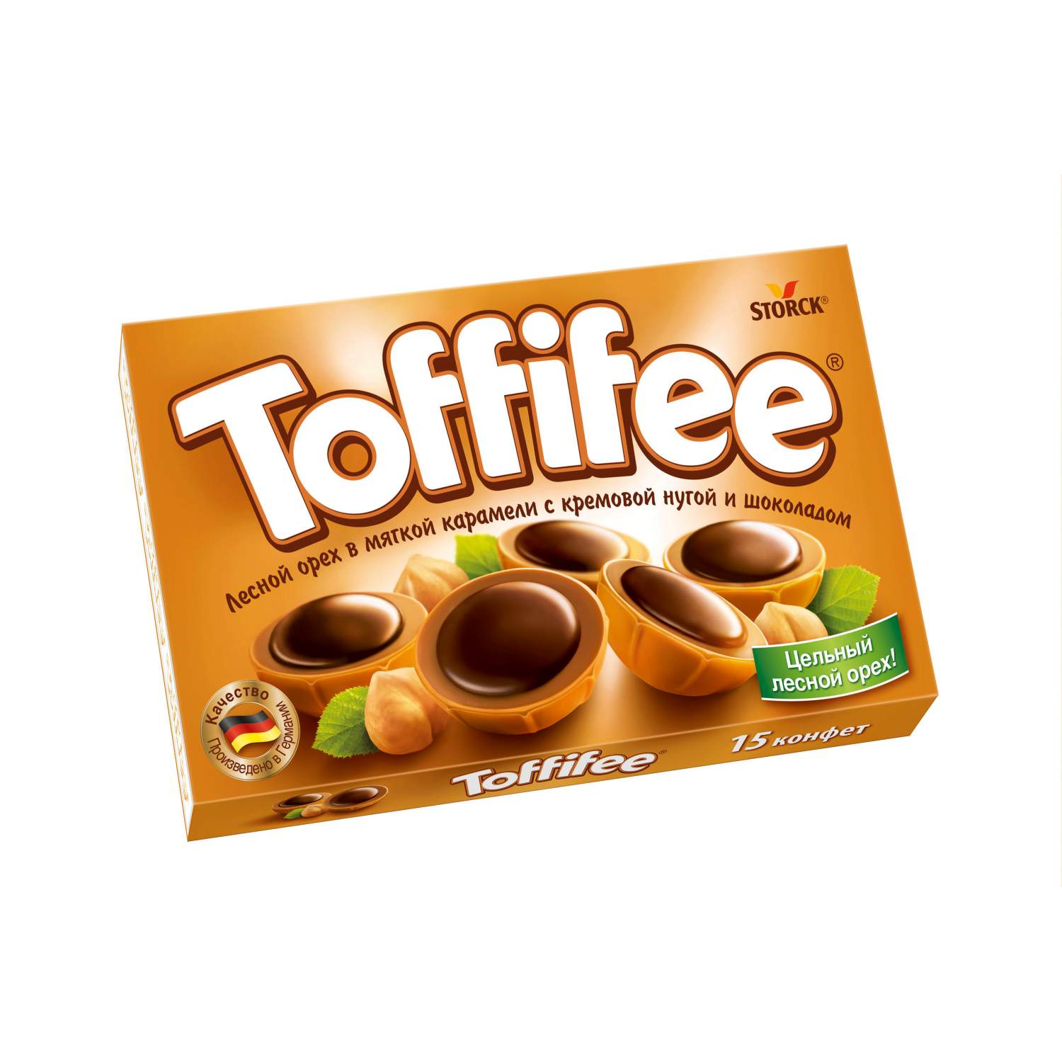 Конфеты toffifee Storck лесной орех в мягкой карамели с кремовой нугой и  шоколадом 125 г - отзывы покупателей на маркетплейсе Мегамаркет | Артикул:  100023331917