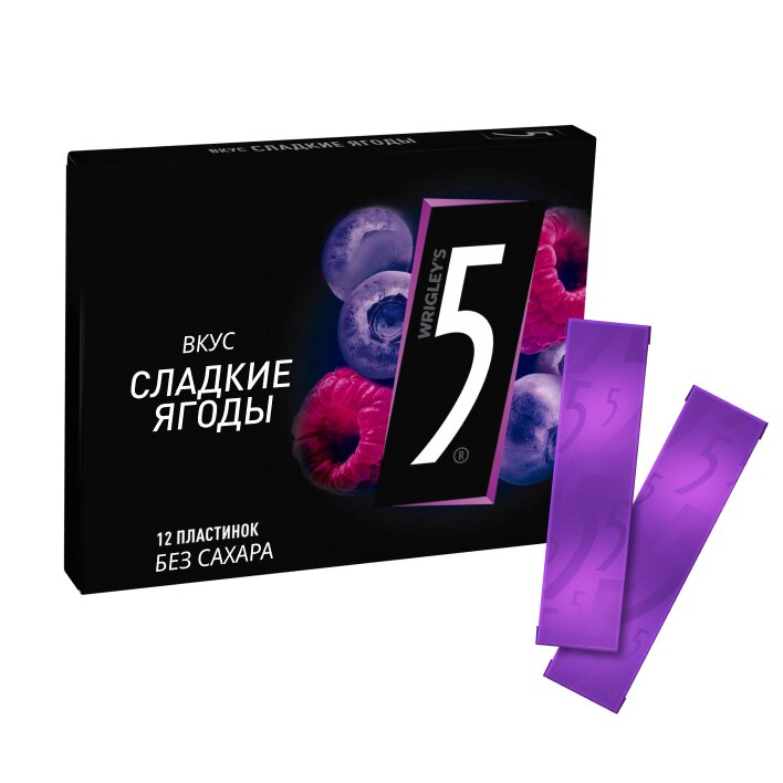 Купить жевательная резинка Five fusion cладкие ягоды 31.2 г, цены на ...
