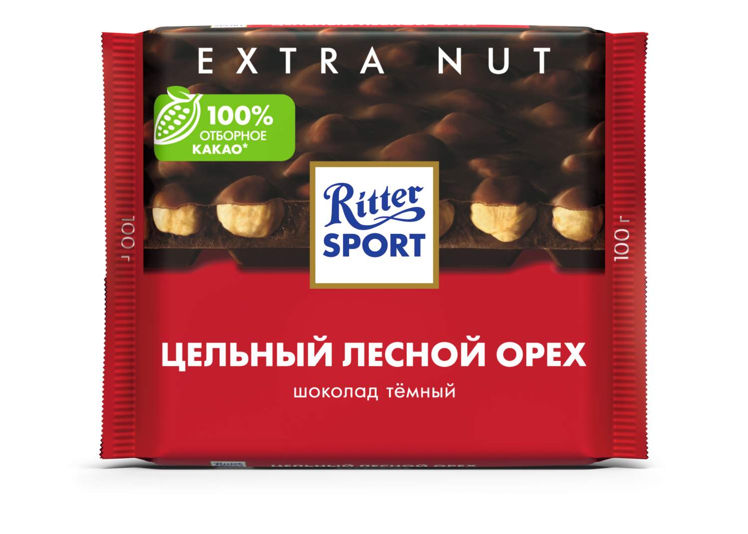 Шоколад тёмный Ritter Sport extra nut цельный лесной орех 100 г - отзывы  покупателей на маркетплейсе Мегамаркет | Артикул: 100023331832